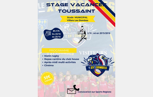 Stage Toussaint U10